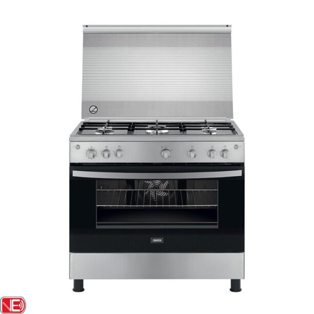 CUISINIERE ZANUSSI ZCG92296XA 90CM 5F INOX EN FONTE