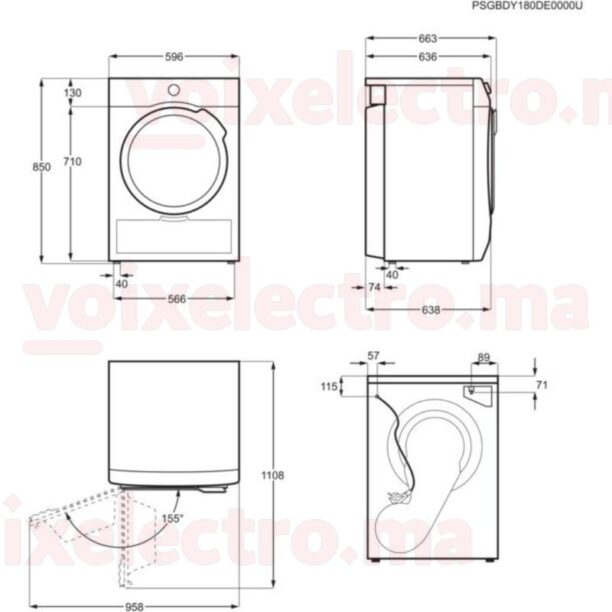 SECHE LINGE AEG TX8C9V2BS SERIES 8 9KG SILVER – Image 2