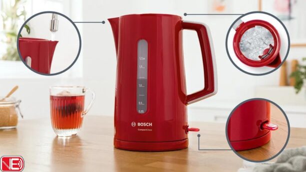 BOUILLOIRE BOSH TWK3A014 2400W 1.7L ROUGE