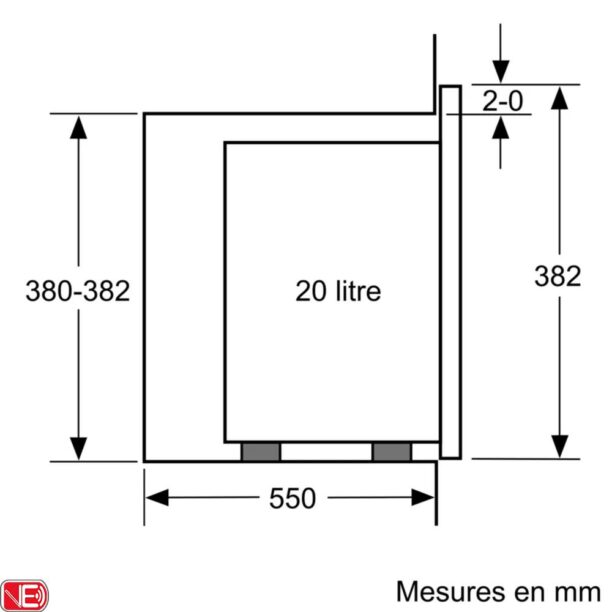 MICRO ONDE BOSCH BFL524MB0 ENCASTRABLE – Image 8